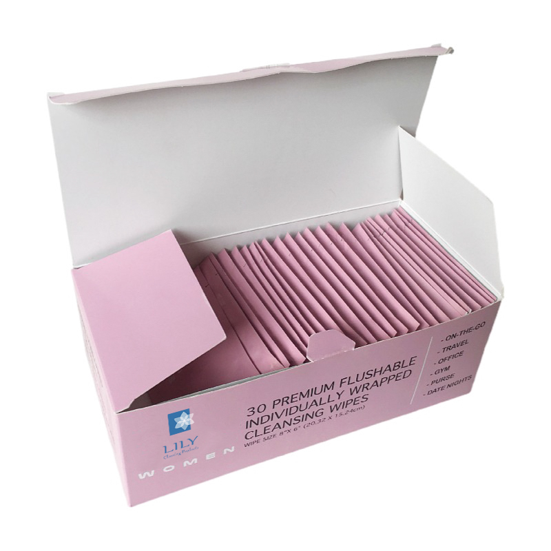 PH-ausgeglichene Intimhygiene-Feuchttücher